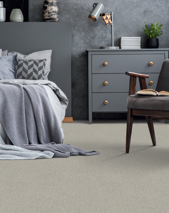 installed carpet flooring in home